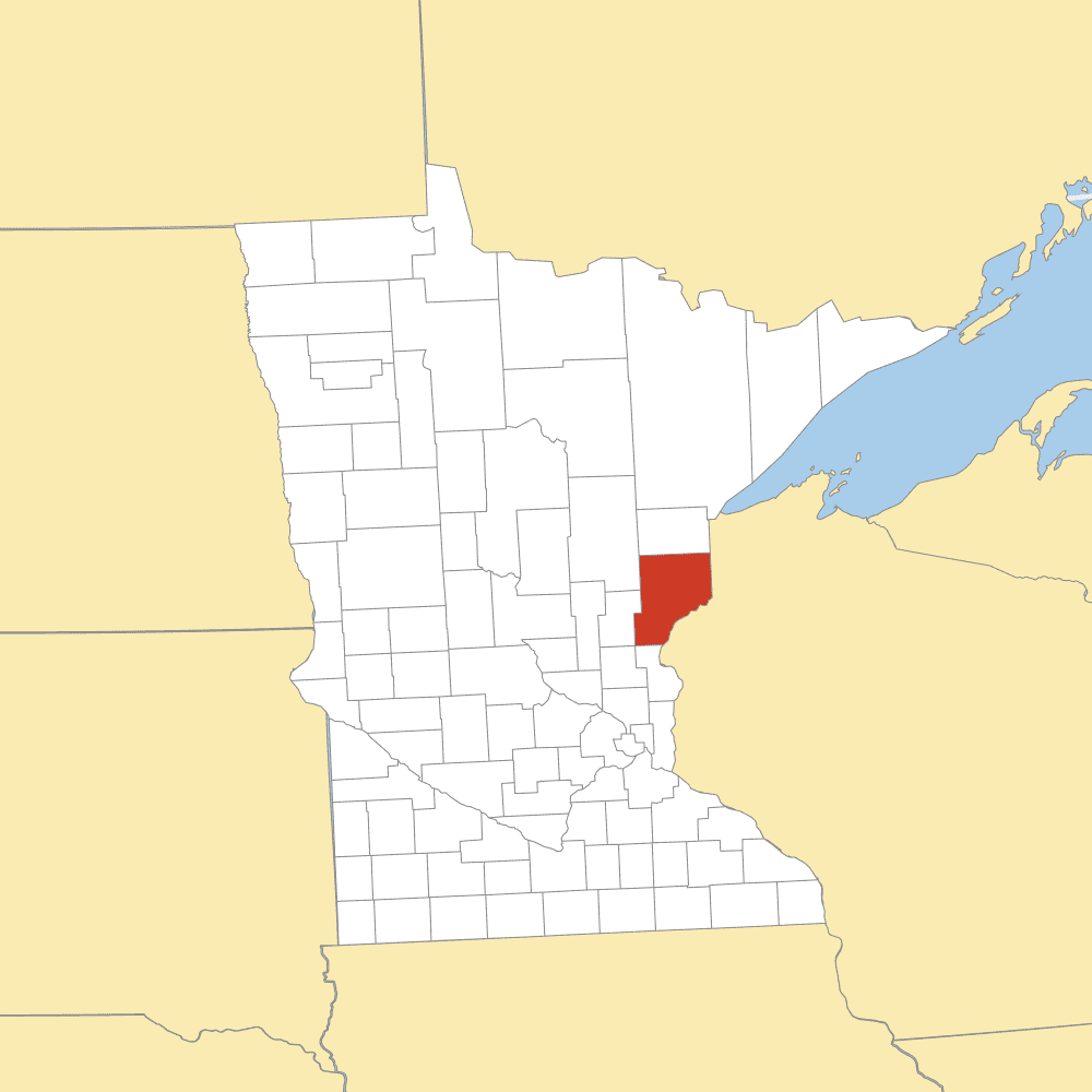 pine county map